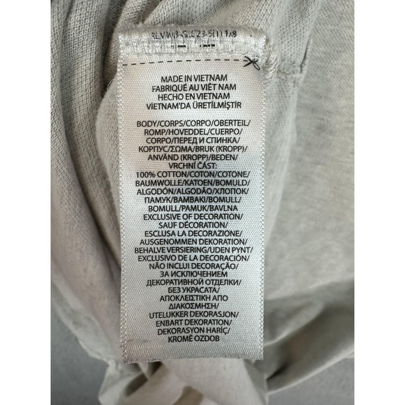 Polo Ralph Lauren Polo Shirt Mens XL Gray Classic Fit Long Sleeve Cotton Pony - Picture 8 of 9